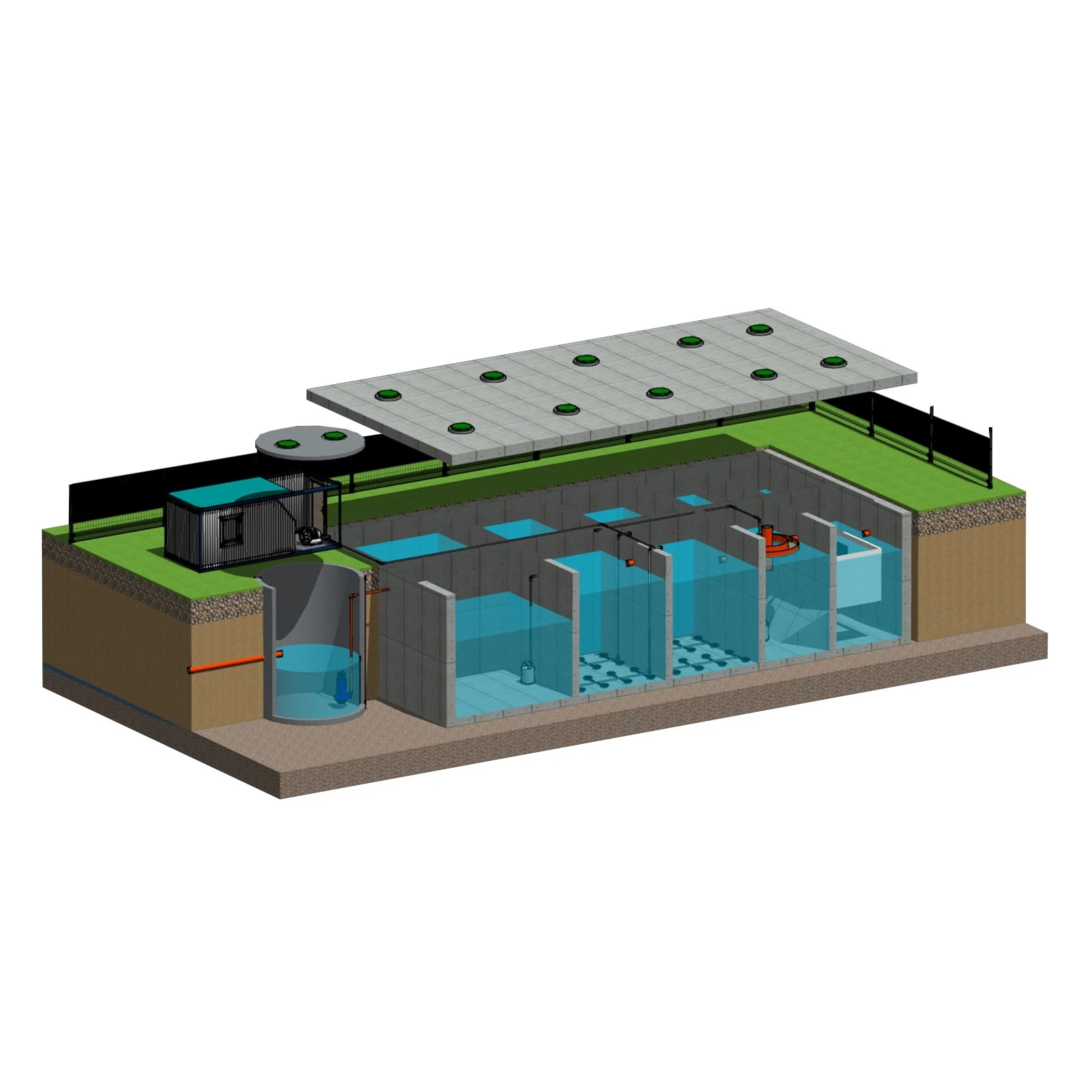 Sistem de reciclare a apelor uzate